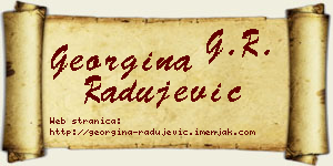 Georgina Radujević vizit kartica